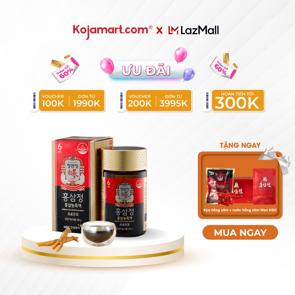 Cao Hồng Sâm Hàn Quốc KGC Cheong Kwan Jang Global Extract Giúp Tăng Đề Kháng 240G