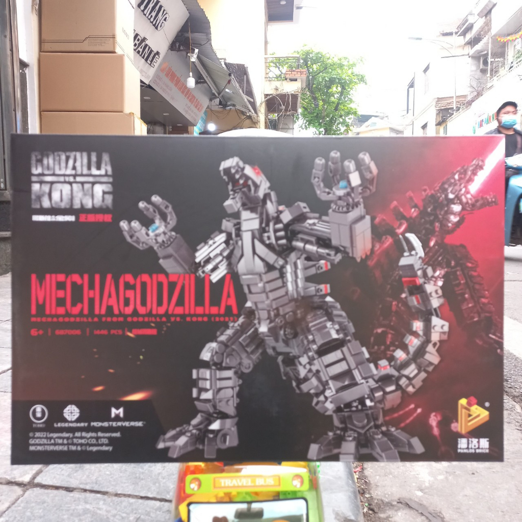 Đồ chơi xếp hình 687006 Người máy Mecha Godzilla cỡ trung 1446 Mảnh Ghép