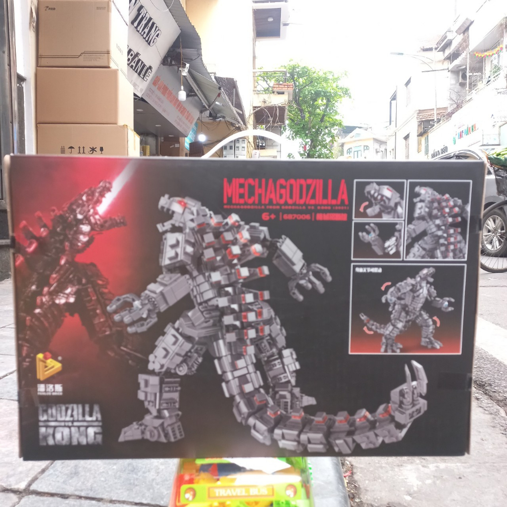Đồ chơi xếp hình 687006 Người máy Mecha Godzilla cỡ trung 1446 Mảnh Ghép