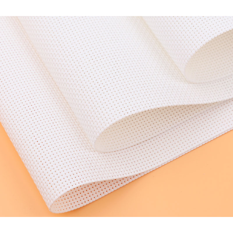 Vải aida canvas 14ct - vải nhựa 14ct màu trắng