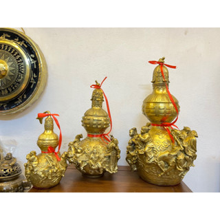  HỒ lô bát tiên cao 28 cm bằng đồng nguyên chất Hồ lô phong thuỷ cải vận 