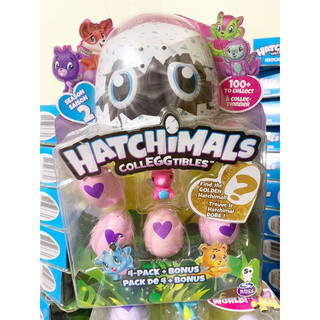 Vỉ 4 Trứng Hatchimals Mini màu hồng mùa 2,quà tặng,bộ sưu tập cho bé