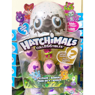 Vỉ 4 Trứng Hatchimals Mini màu hồng mùa 2,quà tặng,bộ sưu tập cho bé