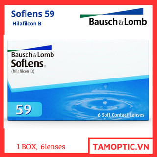 (6Lenses)  Kính áp tròng 1 tháng  Bausch & Lomb Soflens  59 Monthly B+L