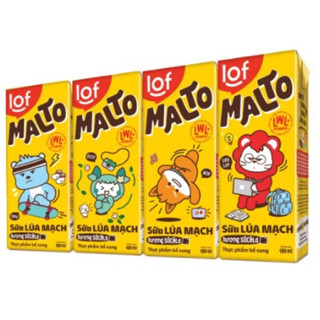 Lốc sữa ca cao lúa mạch Malto hương socola 180ml