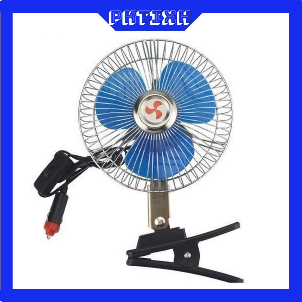 Quạt Điện 12V – 24V Dạng Kẹp Cho Ô Tô Quạt Kẹp Bình 12V 24V Xe Tải