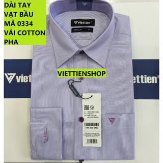 Áo sơ mi việt tiến dài tay kẻ sọc