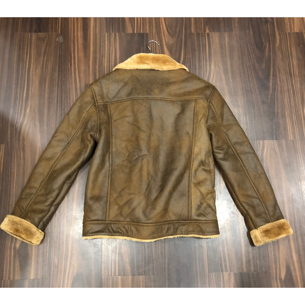 Áo Khoác Nam - Da bò lộn "Pilot Leather Jacket" - màu nâu đất