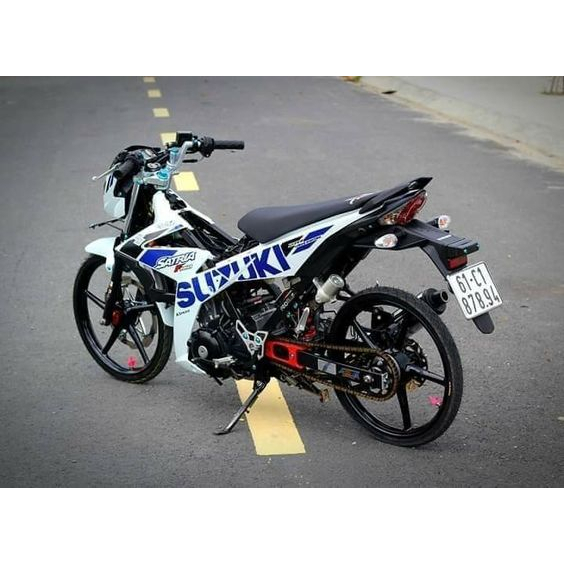 TEM SATRIA TRẮNG XANH TEM CAO CẤP 3 LỚP SIÊU BỀN SIÊU DÍNH