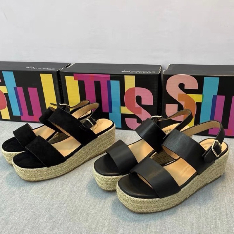Order( sẵn37-38)🌱Sandal quai ngang đế cói bánh mì hàng xuất Âu chuẩn đẹp xịn full box