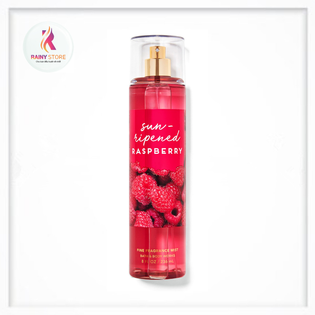 Xịt thơm toàn thân Bath Body Works Sun-ripened Raspberry 236ml