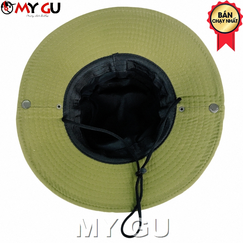 Nón tai bèo - Nón rộng vành vải kaki may hai lớp