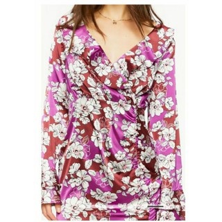 (Size M, XL) Đầm satin xuất dư, F21