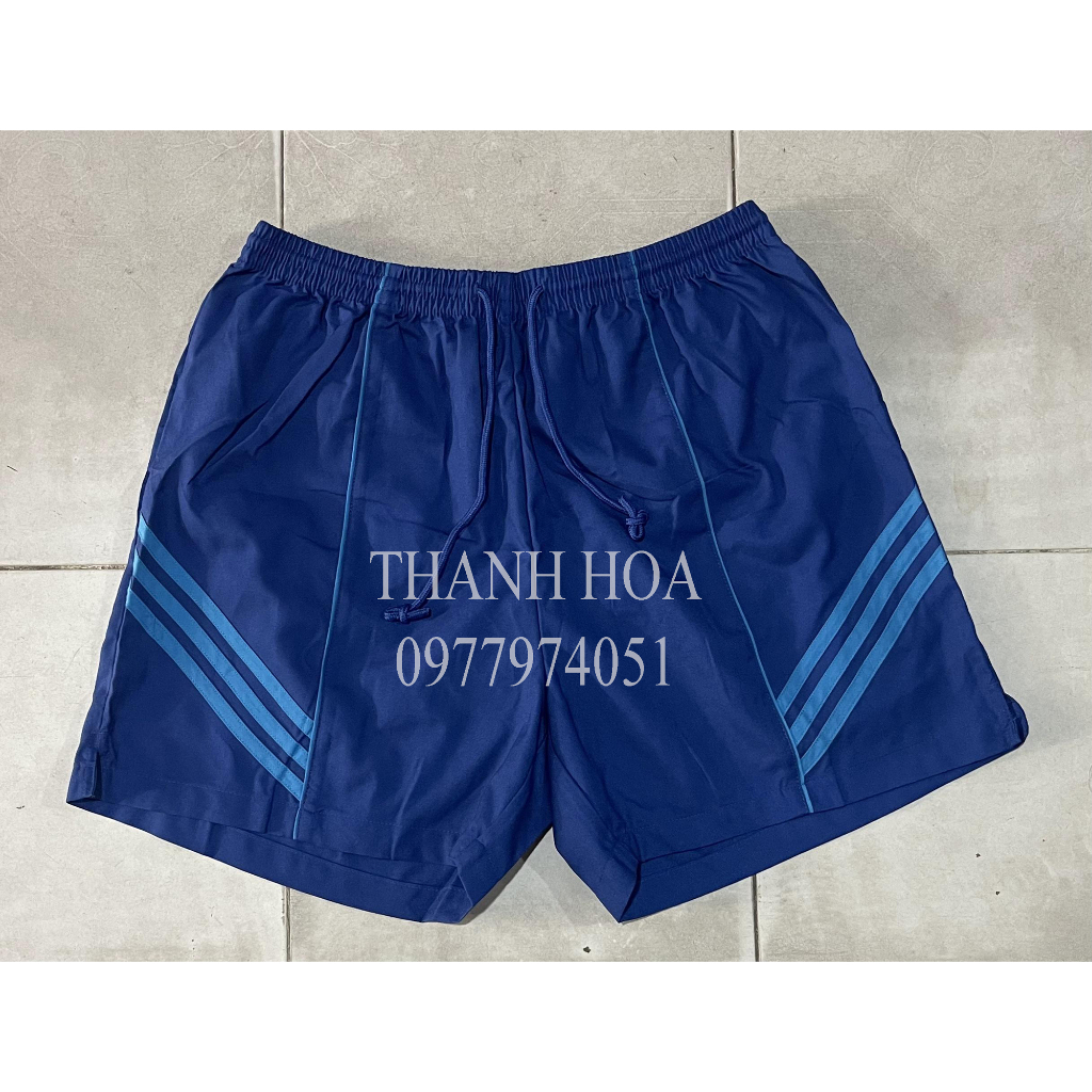 Quần đùi nam màu xanh biển có túi sau TCHC