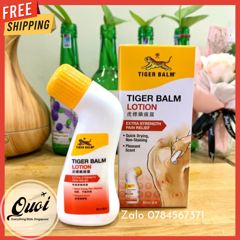 [Singapore][Freeship] KEM/LOTION xoa bóp CON CỌP - Tiger Balm 80ml - Hỗ trợ đau cơ, nhức mỏi, khớp, mùi thơm dễ chịu