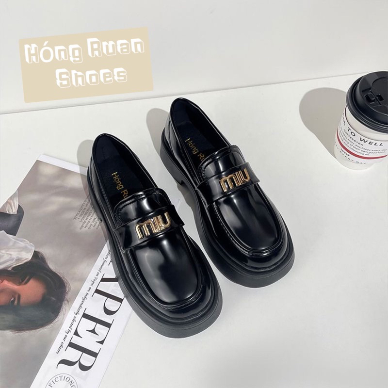 GIÀY LOLITA OXFORD MIU GIÀY LOAFER, GIÀY DÉP NỮ MOCA  đế cao