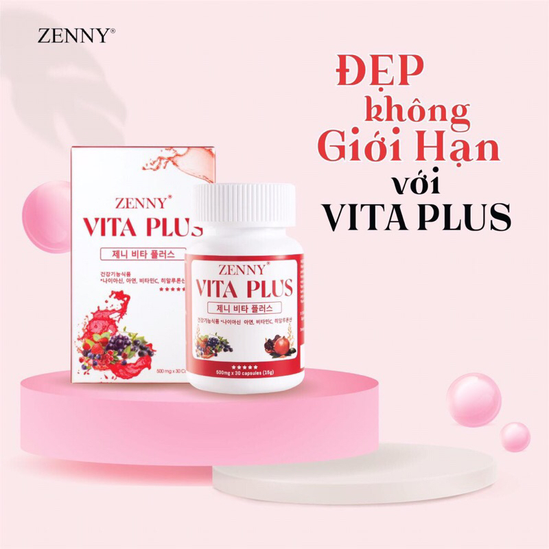 Viên uống trắng da ngừa sạm nám ZENNY Plus 30 viên