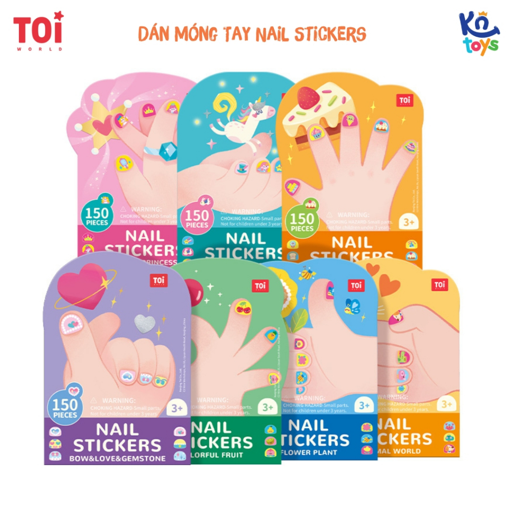 Đồ Chơi Dán Móng Tay 150PCS - TOI Nail Stickers