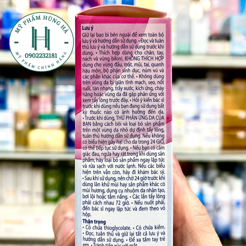 Kem tẩy lông Veet, kem triệt lông dành cho da nhạy cảm Veet Silk & Fresh Aloe Vera & Vitamin E 50g