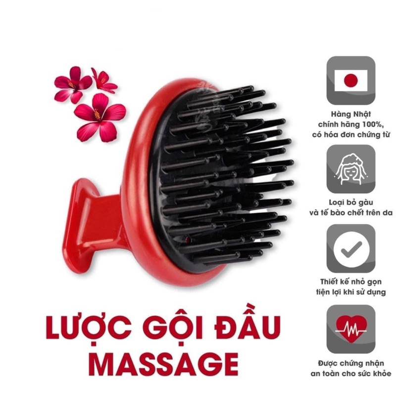 Lược gội đầu massage Tubaki nội địa Nhật