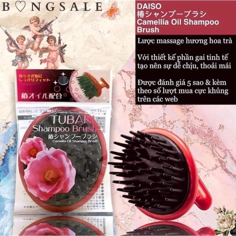 Lược gội đầu massage Tubaki nội địa Nhật