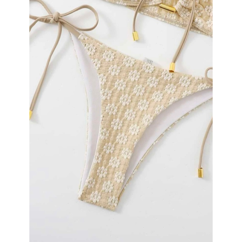 Set bikini 2 mảnh quây hoạ tiết hoa