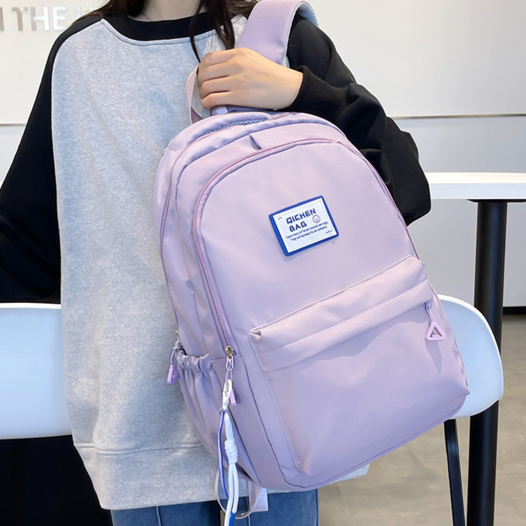 Balo Ulzzang Hàn Quốc cặp sách đi học nam nữ thời trang màu pastel xinh xắn BL09