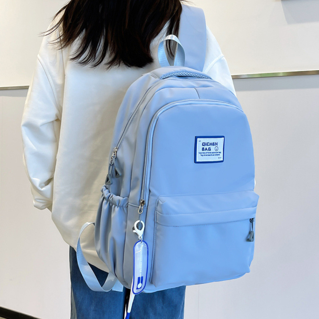 Balo Ulzzang Hàn Quốc cặp sách đi học nam nữ thời trang màu pastel xinh xắn BL09