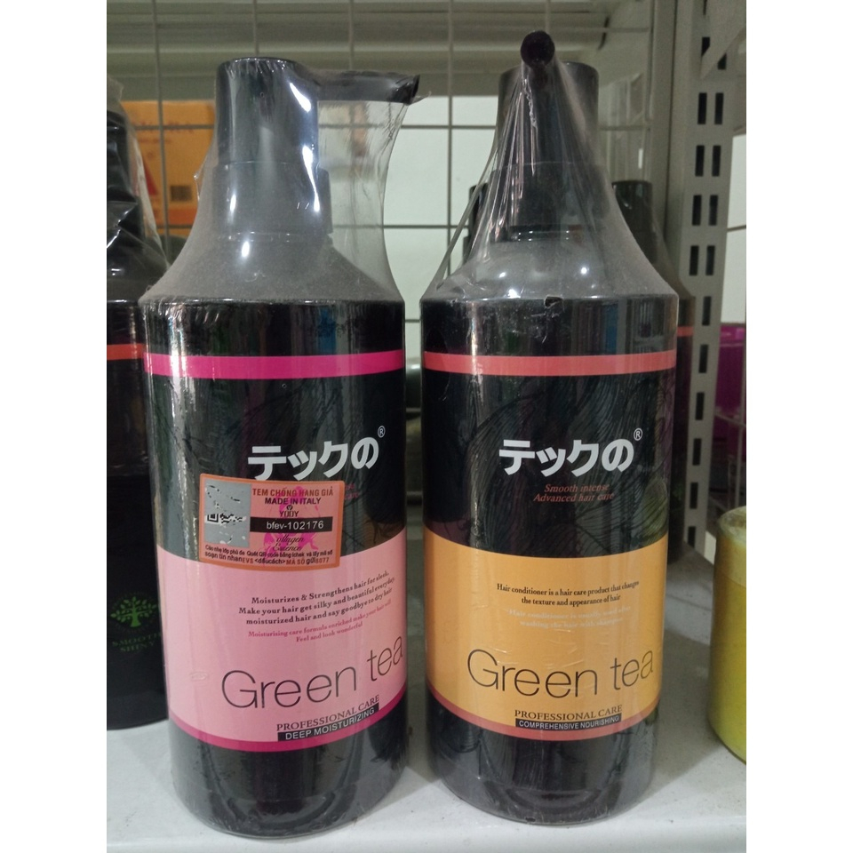 Bộ Dầu Gội Xả Green Tea - Nhật Bản 780ML - Phục Hồi Tóc Hư Tổn, Siêu Mềm Mượt Chính Hãng _ Sury Store