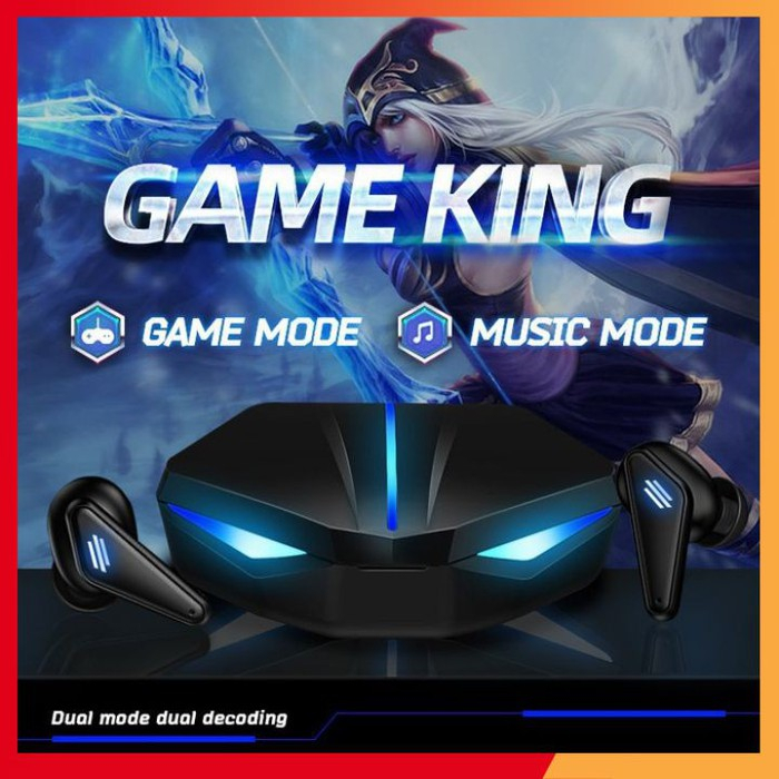 Tai nghe bluetooth không dây gaming K55 nhét tai chống nước âm thanh HD chuyên chơi game bản quốc tế