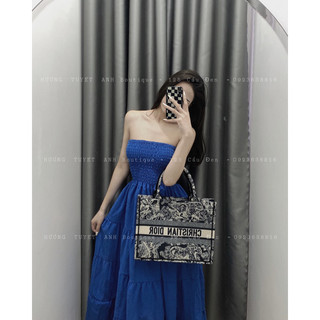 Váy dài cúp ngực xoè xốp