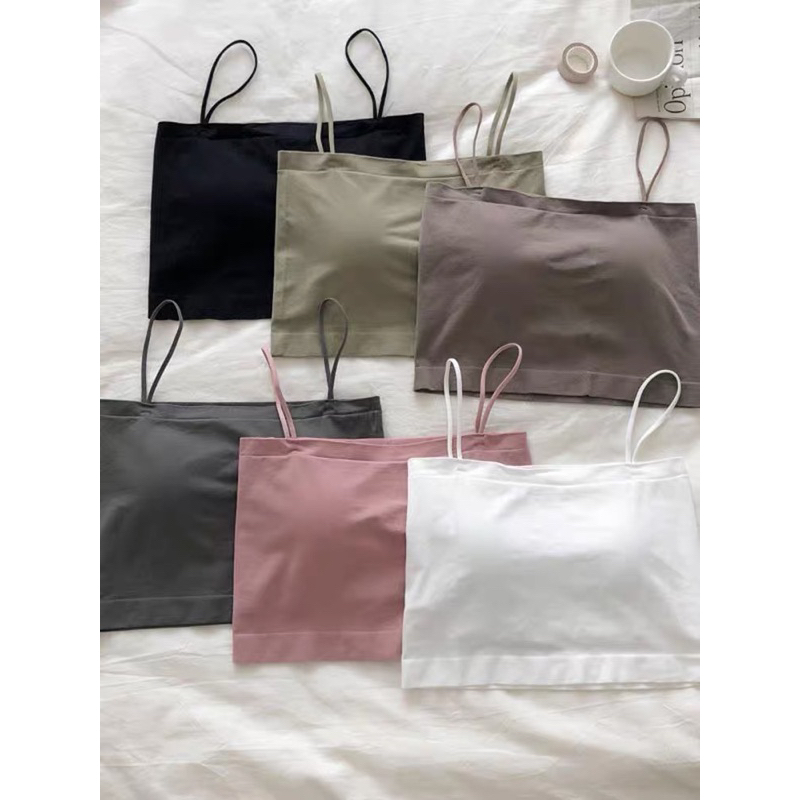 Áo 2 Dây Quây Mướt Mịn Mút May Liền