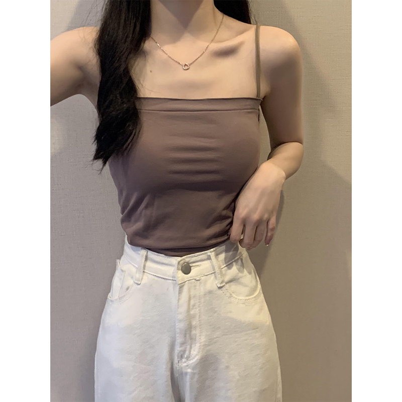 Áo 2 Dây Quây Mướt Mịn Mút May Liền