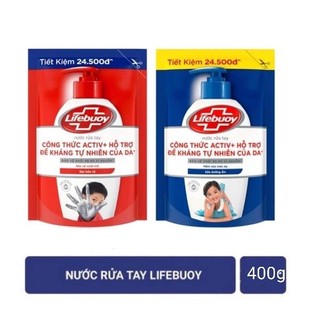 Nước rửa tay Lifebuoy Bảo vệ vượt trội Túi 400g[mẫu mới]