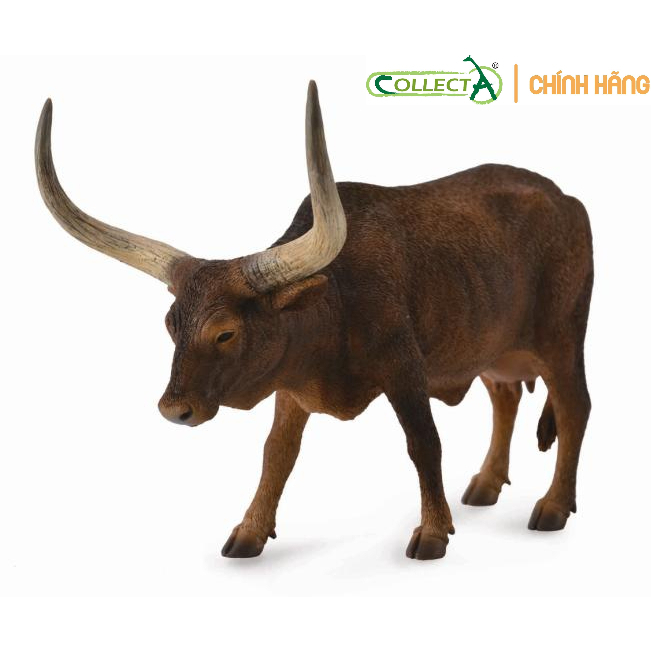 Mô hình động vật: Bò mẹ Ankole Watusi ( Chính hãng)