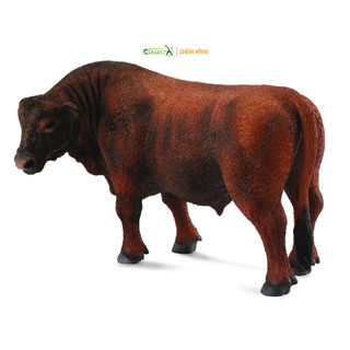 Mô hình động vật: bò bố angus - đỏ