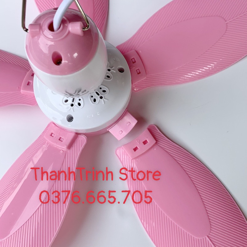 Quạt trần màn mini 5 cánh nhỏ gọn lượng gió lớn cực mát