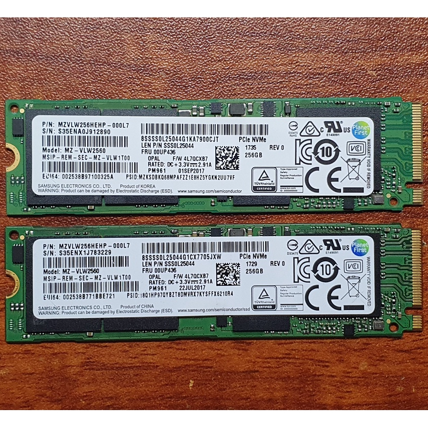 SSD NVME Samsung 256G  PCIe 3.0