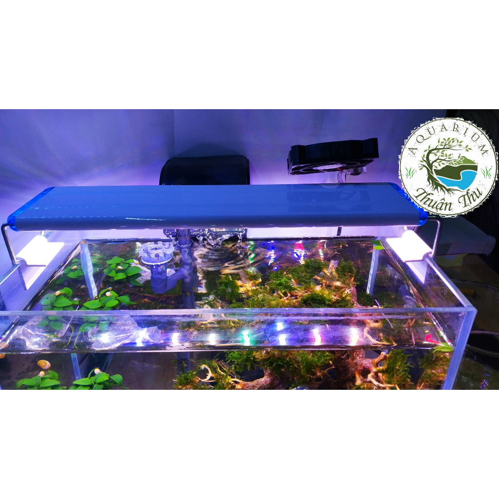 Đèn máng 80cm 120 cm 6 dãy led 3 CHẾ độ màu RGB 10000K KaoKui cho bể cá bể thủy sinh siêu rẻ