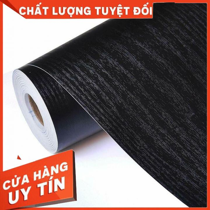 Giấy dán thùng loa đen vân gỗ khổ 60cm: Giá theo mét dài