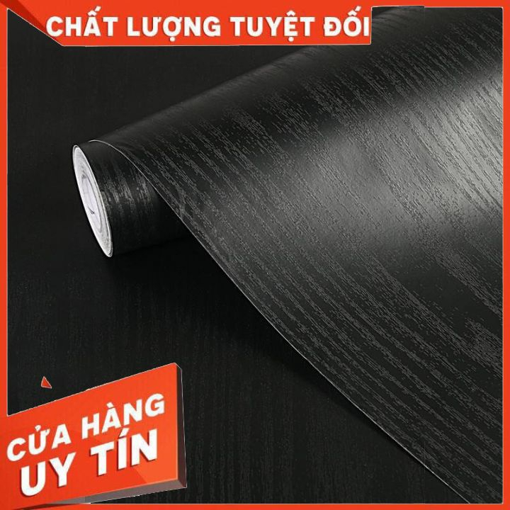 Giấy dán thùng loa đen vân gỗ khổ 60cm: Giá theo mét dài