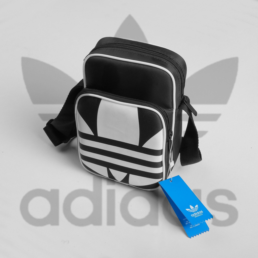 Túi đeo chéo unisex, túi đeo vuông mini, phối logo basic, chất liệu chống thấm nước TD9