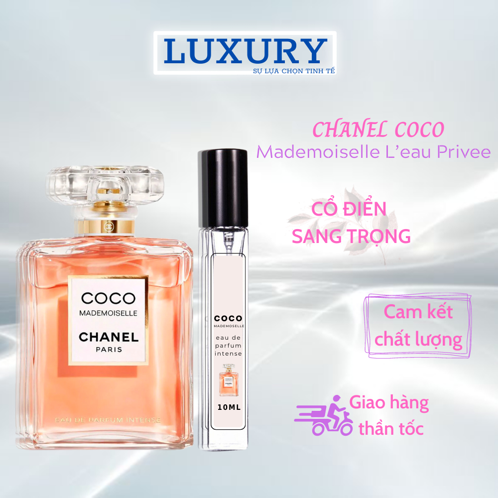 Nước Hoa AUTHENTIC Chanel Coco Mademoiselle L'Eau Privée. Chiết 10ml. Nữ Tính, Sang Trọng, Thanh Lịch