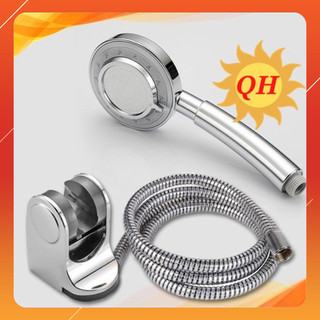 Bộ vòi sen, Tay sen tăng áp 3 chế độ nước, Tay sen mặt xoay - QM.TS008