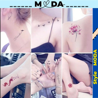  Hình xăm dán tạm thời chống thấm nước Miếng dán hình xăm chữ tattoo 3D đẹp và dễ thương MODA X001 