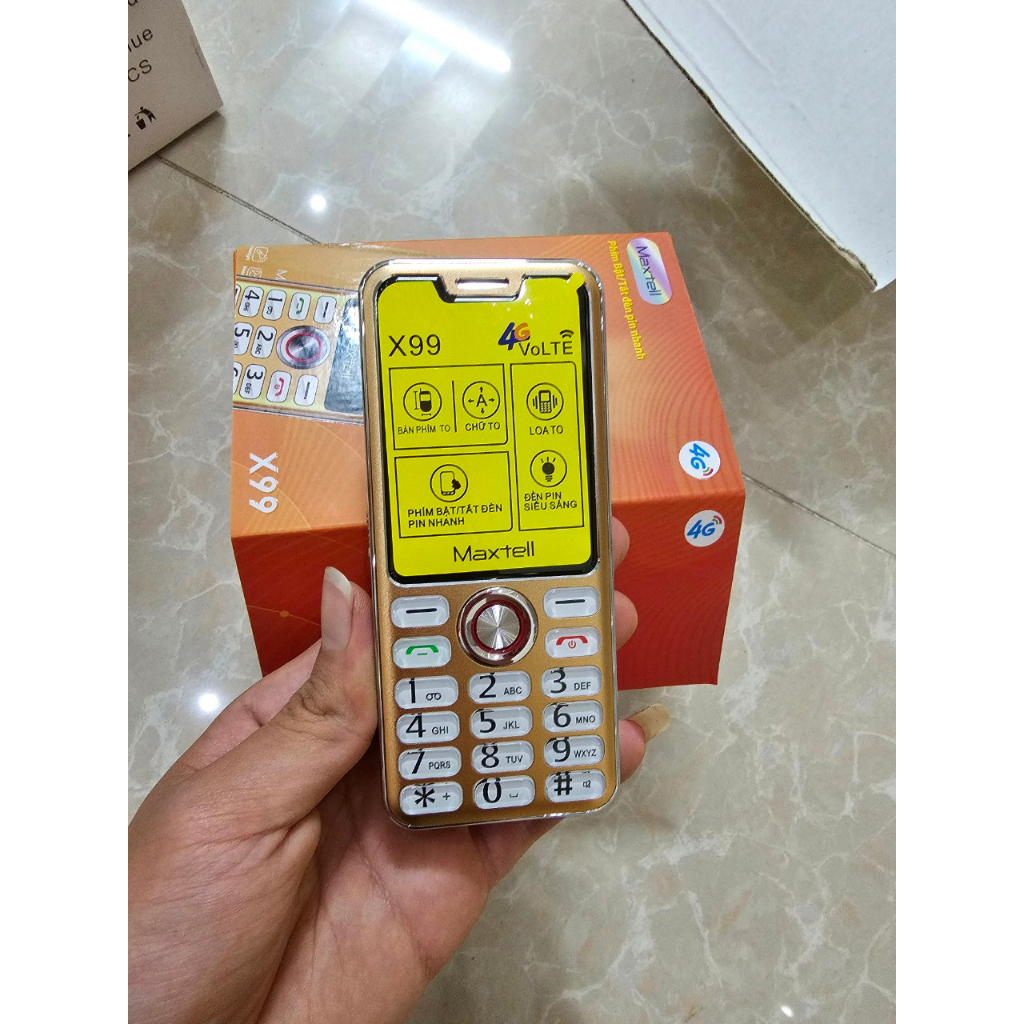 Điện thoại bàn phím X99 dành cho người già , đọc được số,loa to ,đèn pin siêu sáng, mới 100% full box ( tặng kèm ốp | BigBuy360 - bigbuy360.vn