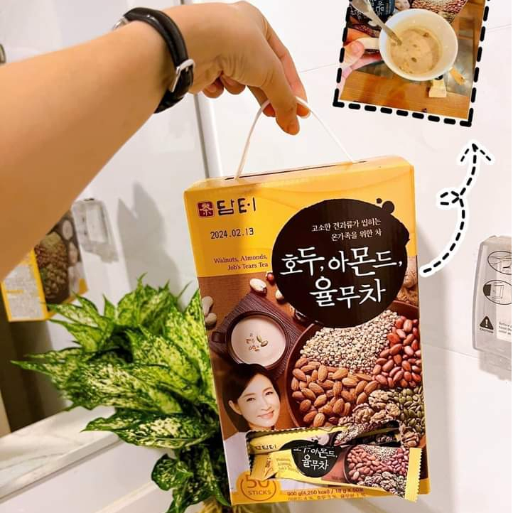 50gói Bột Ngũ Cốc Damtuh Hand Quốc (CHÍNH HÃNG) Óc Chó, Hạnh Nhân, Đậu Đen, Giàu Dinh Dưỡng, Ít Đường