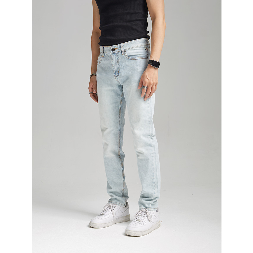 Quần Jeans The Denimaniac dáng ôm màu Light Bleach - 639 Slim Fit