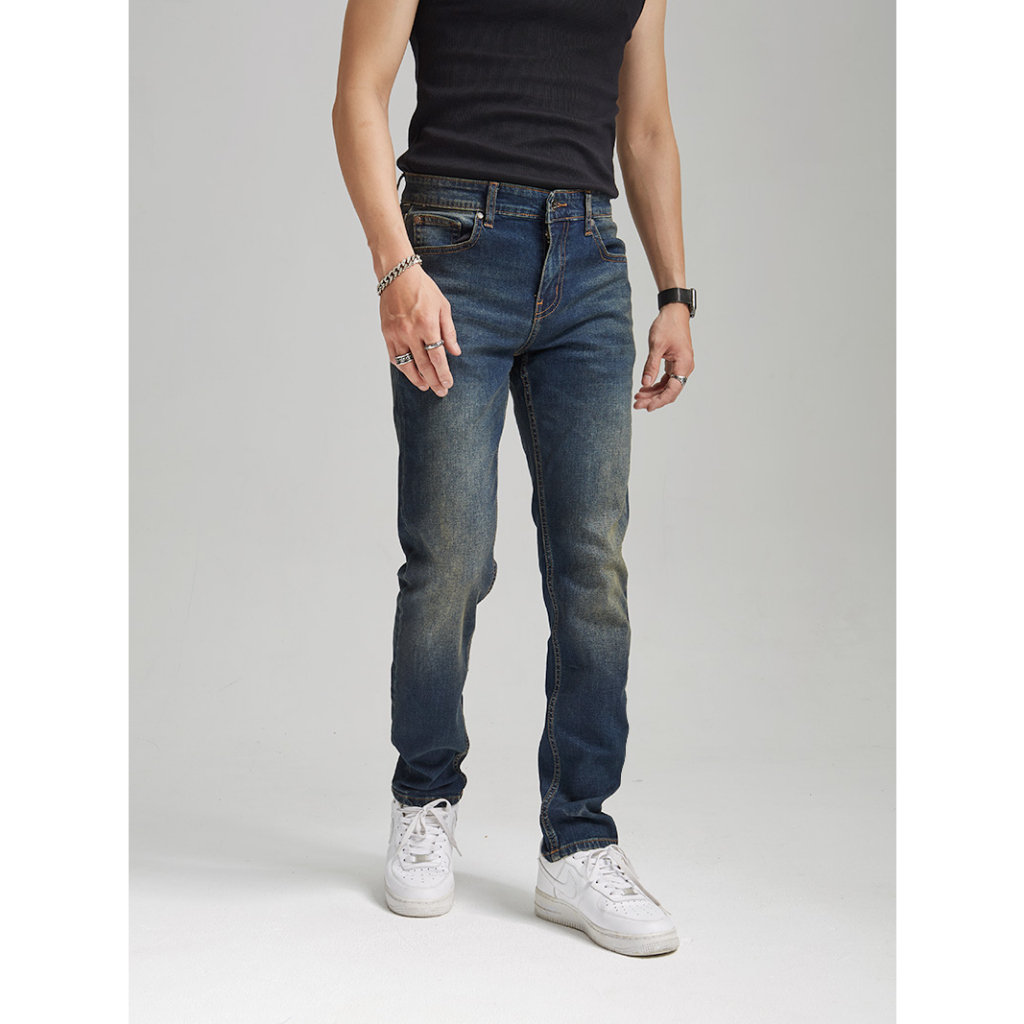 Quần Jeans The Denimaniac dáng ôm màu Dark Indigo - 639 Slim Fit