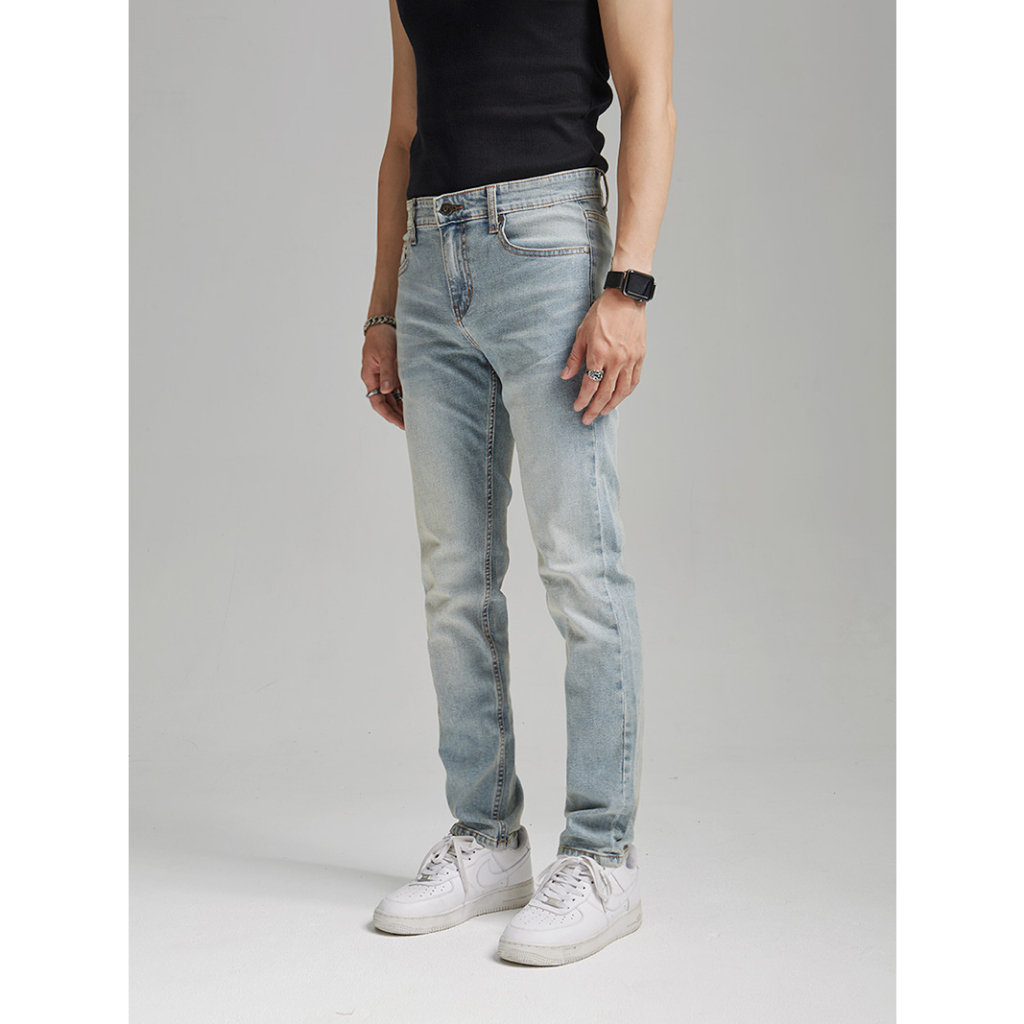 Quần Jeans The Denimaniac dáng ôm màu Pale Blue - 639 Slim Fit